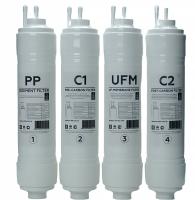 Комплект фильтров для пурифайера с UF мембраной A-FILTR 12U (12 дюймов U-тип)