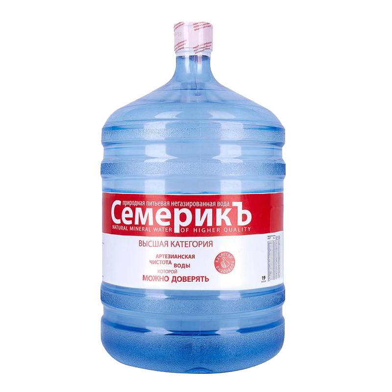 Вода 19 литров новосибирск. Бутилированная питьевая вода СЕМЕРИКЪ 19 Л. Вода СЕМЕРИКЪ 19 литров. Семерик вода питьевая 5л. Вода семерик 1,5.