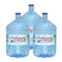 Вода Эльбрусинка 19 литров детская (одноразовая, набор 3 бутыли)