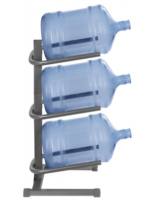 стеллаж - подставка для 3 бутылей (серая, разборная) от магазина BIORAY