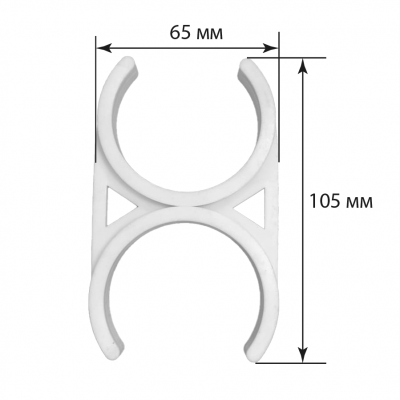 скоба (клипса) для cкрепления в связку фильтров (12", 14", корпуса мембраны 1812/2012) от магазина BIORAY