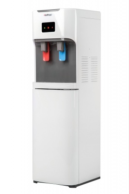 Кулер для воды HotFrost V115A с нижней загрузкой бутыли
Артикул - 03336
Установка - Напольный
Установка бутыли - Нижняя
Тип охлаждения - компрессорное
Охлаждение -2 л/ч (5-10 C°) 
Мощность охлаждения - 120 Вт.
Нагрев - 5.5 л/ч (85-95 C°)
Мощность нагрева - 650 Вт.
Габариты (шгв) - 31х36х104 см
Вес - 16 кг. 
Гарантийный срок - 2 года
Страна производства - Китай Кулер для воды HotFrost V115A с нижней загрузкой бутыли