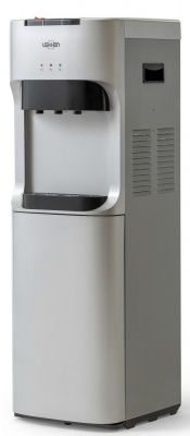 Кулер для воды VATTEN L45SE с нижней загрузкой бутыли
Артикул - 03789
Установка - Напольный
Установка бутыли - Нижняя
Тип охлаждения - электронное
Охлаждение -0.7 л/ч (10-15 C°) 
Мощность охлаждения - 70 Вт.
Нагрев - 5 л/ч (85-95 C°)
Мощность нагрева - 650 Вт.
Габариты (шгв) - 31х34х104 см
Вес - 9.95 кг. 
Гарантийный срок - 2 года
Страна производства - Китай Кулер для воды VATTEN L45SE с нижней загрузкой бутыли