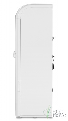 Кулер для воды Ecotronic P8-LX white с нижней загрузкой бутыли
Артикул - 03816
Установка - Напольный
Установка бутыли - Нижняя
Тип охлаждения - компрессорное
Охлаждение -3 л/ч (5-10 C°) 
Мощность охлаждения - 90 Вт.
Нагрев - 5 л/ч (85-95 C°)
Мощность нагрева - 500 Вт.
Габариты (шгв) - 32х35х103.5 см
Вес - 18.72 кг. 
Гарантийный срок - 1 год
Страна производства - Китай Кулер для воды Ecotronic P8-LX white с нижней загрузкой бутыли