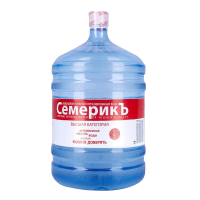 Купить вода семерикъ 19 литров (оборотная) по 420 руб.
Объем, л - 19
Тип воды - Питьевая 
Питьевая вода - Природная
Газированная - Нет
Родниковая - Нет
Щелочная - Нет
Тип бутыли - Оборотная
Страна производства - Россия вода семерикъ 19 литров (оборотная) от магазина BIORAY
