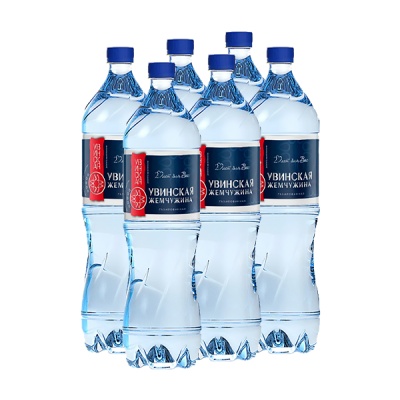 вода увинская жемчужина газированная 1,5 литра (6шт) от магазина BIORAY