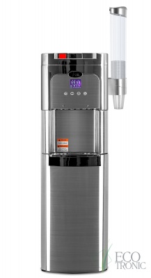 Кулер для воды Ecotronic C11-LXPM chrome с нижней загрузкой бутыли
Артикул - 03814
Установка - Напольный
Установка бутыли - Нижняя
Тип охлаждения - компрессорное
Охлаждение -3 л/ч (5-10 C°) 
Мощность охлаждения - 120 Вт.
Нагрев - 5 л/ч (85-95 C°)
Мощность нагрева - 500 Вт.
Габариты (шгв) - 32х35х103 см
Вес - 19.19 кг. 
Гарантийный срок - 1 год
Страна производства - Китай Кулер для воды Ecotronic C11-LXPM chrome с нижней загрузкой бутыли