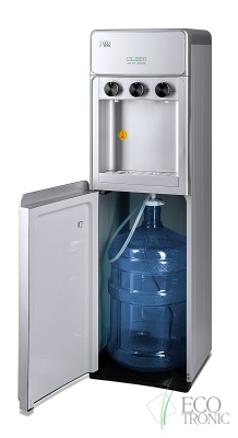 Кулер для воды Ecotronic K42-LXE full silver с нижней загрузкой бутыли