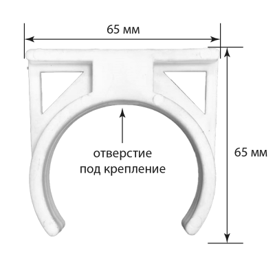 скоба (клипса) 60x60mm для крепления стандартных фильтров 12", 14", корпуса мембраны 1812/2012 от магазина BIORAY