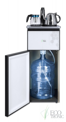 Кулер с чайным столиком Тиабар Ecotronic TB1-LE silver