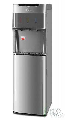 Кулер для воды Ecotronic M30-LXE silver+SS с нижней загрузкой бутыли