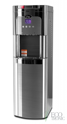 Кулер для воды Ecotronic C11-LXPM chrome с нижней загрузкой бутыли
Артикул - 03814
Установка - Напольный
Установка бутыли - Нижняя
Тип охлаждения - компрессорное
Охлаждение -3 л/ч (5-10 C°) 
Мощность охлаждения - 120 Вт.
Нагрев - 5 л/ч (85-95 C°)
Мощность нагрева - 500 Вт.
Габариты (шгв) - 32х35х103 см
Вес - 19.19 кг. 
Гарантийный срок - 1 год
Страна производства - Китай Кулер для воды Ecotronic C11-LXPM chrome с нижней загрузкой бутыли