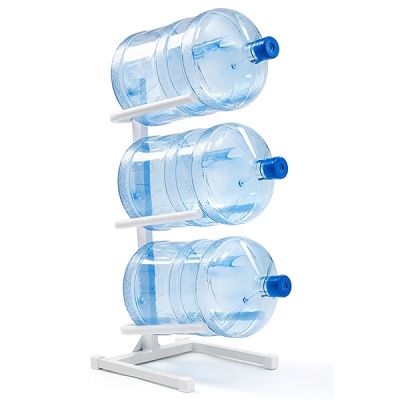 стеллаж - подставка для 3 бутылей (белая, разборная) от магазина BIORAY