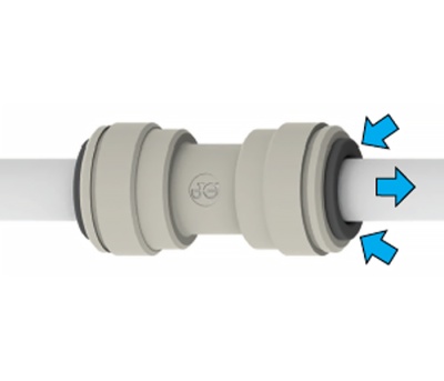 коннектор прямой 4u4 быстроразъемный john guest для пурифайера и фильтра (цанга 1/4" - цанга 1/4") комплект 8шт от магазина BIORAY