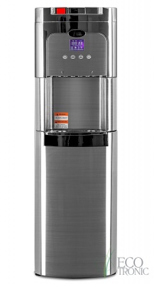 Кулер для воды Ecotronic C11-LXPM chrome с нижней загрузкой бутыли
Артикул - 03814
Установка - Напольный
Установка бутыли - Нижняя
Тип охлаждения - компрессорное
Охлаждение -3 л/ч (5-10 C°) 
Мощность охлаждения - 120 Вт.
Нагрев - 5 л/ч (85-95 C°)
Мощность нагрева - 500 Вт.
Габариты (шгв) - 32х35х103 см
Вес - 19.19 кг. 
Гарантийный срок - 1 год
Страна производства - Китай Кулер для воды Ecotronic C11-LXPM chrome с нижней загрузкой бутыли