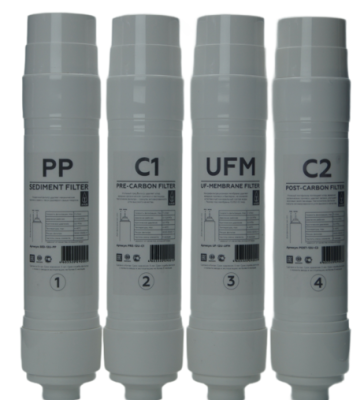 комплект фильтров для пурифайера с uf мембраной a-filtr 12u (12 дюймов u-тип) от магазина BIORAY